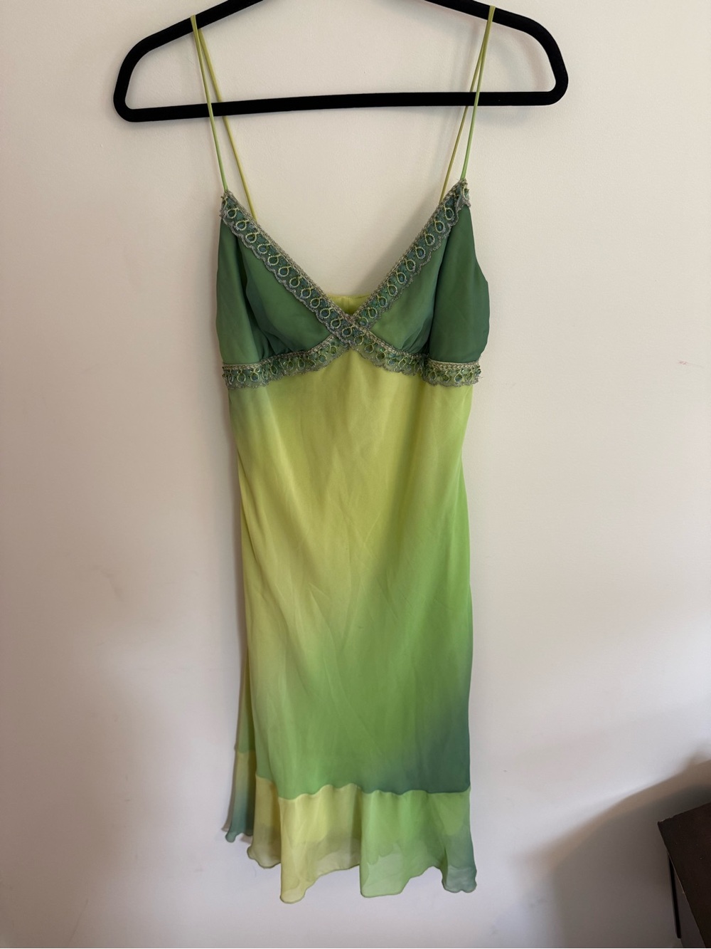 Bisou Bisou Green Ombre Vintage Dress